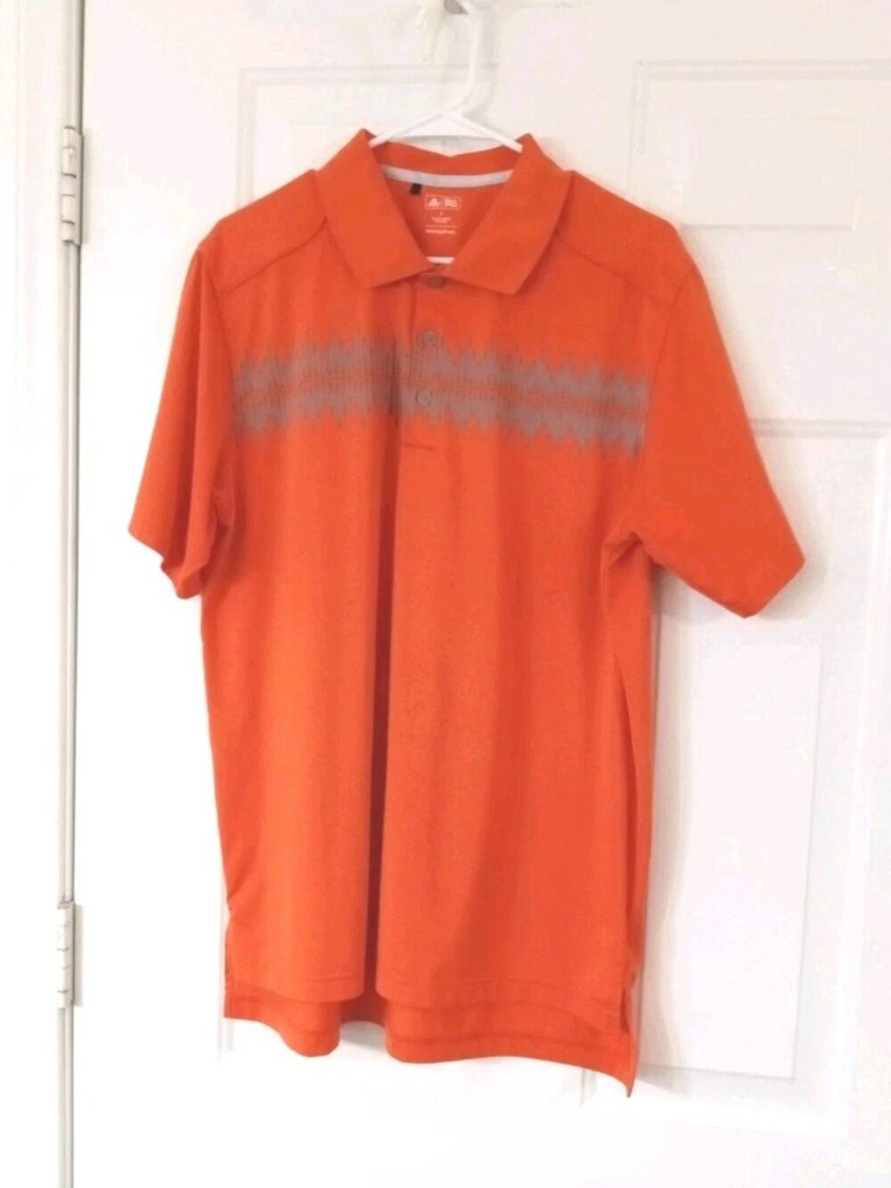 Adidas Golf Men's Size Large Orange Polo Shirt